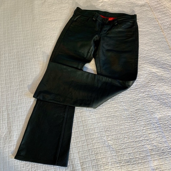 Lined Leather Bootcut Pants - Jeans Style Hot! 🔥 - Picture 1 of 5